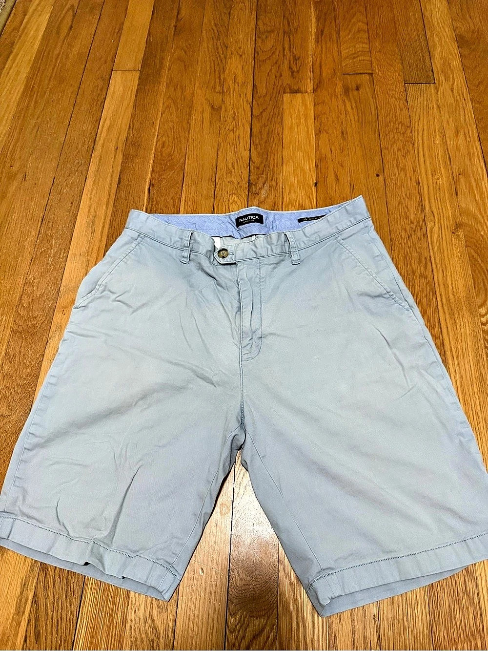 Nautica The Beacon Short Men's Flat Front Shorts in Gray
